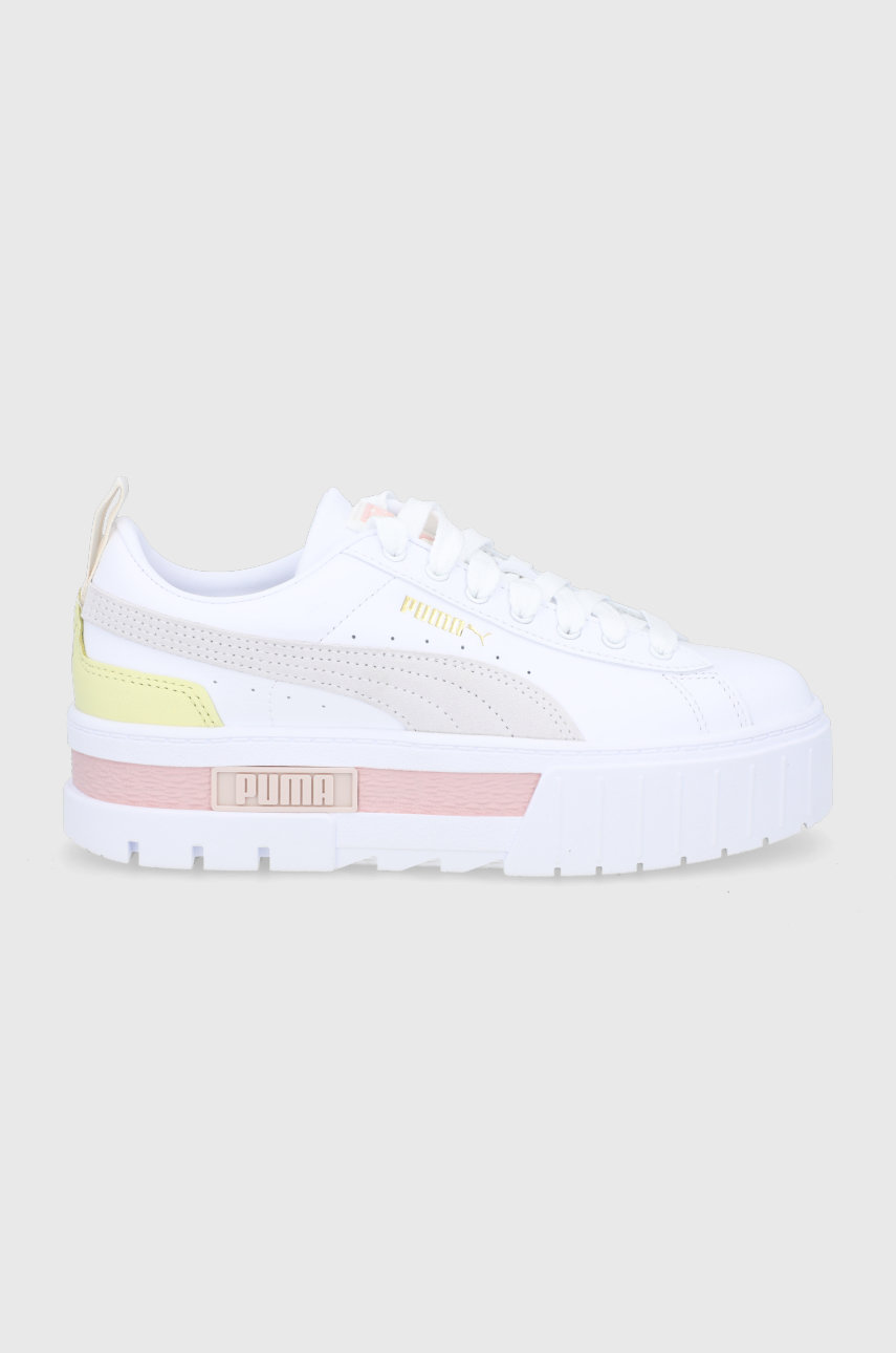 alb Puma sneakers Mayze Lth De femei