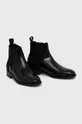 Kožené topánky Chelsea Gant Fayy čierna