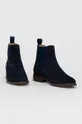 Semišové topánky Chelsea Gant Fayy tmavomodrá