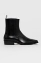 Kožené kotníkové boty Vagabond Shoemakers nezateplené černá 4801.101.20
