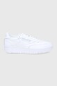 Шкіряні черевики Reebok Classic Club C Double GW0854 пласка білий GW0854