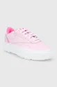Reebok Classic leather shoes CLUB C DOUBLE GEO pink