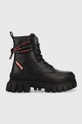 чёрный Кожаные полусапожки Palladium Revolt Boot Lth Женский