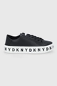 czarny Dkny Buty K1105030.BLK Damski