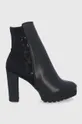 μαύρο Δερμάτινες μπότες DKNY Tessi Γυναικεία