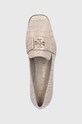 Tory Burch Mokasyny skórzane Georgia beżowy 83320.100