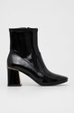 Кожаные полусапожки Tory Burch кирпичик чёрный 79506.006