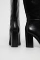 černá Kožené kotníkové boty Calvin Klein