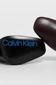 Obuwie Calvin Klein Botki skórzane E6254.BROWN bordowy