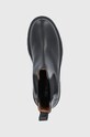 Trussardi Sztyblety skórzane Beatles czarny 79A00721.1Y090289.K299
