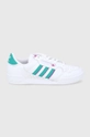 biały adidas Originals Buty skórzane H04020 Damski