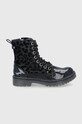 Členkové topánky Mustang plochý čierna 1366505.9