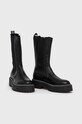 Steve Madden Sztyblety skórzane Vivianne Boot SM11001286.BLACK.LEATH czarny AW21