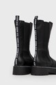 Obuwie Steve Madden Sztyblety skórzane Vivianne Boot SM11001286.BLACK.LEATH czarny