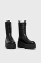 Steve Madden Botki skórzane SM11001591.BLACK.LEATH czarny AW21