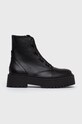 Kožené workery Steve Madden nezateplené černá SM11001646.BLACK.LEATH