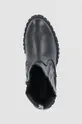 čierna Kožené členkové topánky Steve Madden