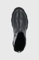 μαύρο Δερμάτινες μπότες Steve Madden Maryann Bootie