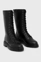 Δερμάτινες μπότες Steve Madden Neon Boot μαύρο