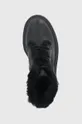 μαύρο Δερμάτινες μπότες Steve Madden