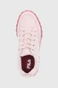 рожевий Замшеві кросівки Fila