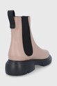 Obuwie Emporio Armani Sztyblety skórzane X3M331.XN058.VISONE.BL beżowy