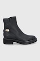 Emporio Armani Cizme de piele neizolat negru X3M334.XF538.BLACK.BLA