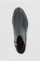 čierna Kožené členkové topánky Emporio Armani