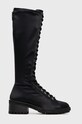 Emporio Armani Kozaki słupek czarny X3O210.XD169.BLACK.BLA