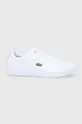 λευκό Δερμάτινα παπούτσια Lacoste Γυναικεία