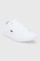 Usnjeni čevlji Lacoste bela