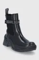 Kožené topánky Chelsea Karl Lagerfeld Quest čierna