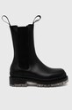 Шкіряні черевики Karl Lagerfeld без утеплення чорний KL41680.Black.Lthr