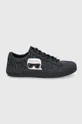 μαύρο Δερμάτινα ελαφριά παπούτσια Karl Lagerfeld KAMPUS II Γυναικεία