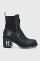 чорний Шкіряні черевики Karl Lagerfeld Жіночий