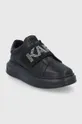 Kožená obuv Karl Lagerfeld čierna