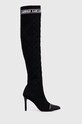 Karl Lagerfeld – Kozaki PANDARA tekstylny czarny KL31691.Black.Knit.Tex