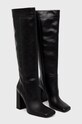 Karl Lagerfeld - Kozaki skórzane KL31480.000 KL31480.000 czarny AW21