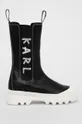 μαύρο Δερμάτινες μπότες Τσέλσι Karl Lagerfeld TREKKA II Γυναικεία