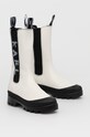 Karl Lagerfeld Sztyblety skórzane KL42590.0T1 KL42590.0T1 biały AW21