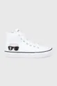 λευκό Δερμάτινα ελαφριά παπούτσια Karl Lagerfeld KAMPUS II Γυναικεία