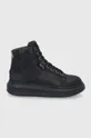 čierna Kožená obuv Karl Lagerfeld Dámsky