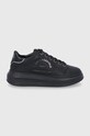 Karl Lagerfeld Ghete de piele platformă negru KL62539.Black.Lthr.Mon