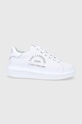Karl Lagerfeld ghete de piele Kapri platformă alb KL62539.01S