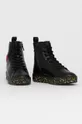 Δερμάτινα ελαφριά παπούτσια Love Moschino μαύρο