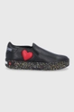 czarny Love Moschino Buty Damski