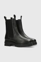 Kožené kotníkové boty Mexx MXRB012701W.1000 černá AW21