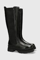 Mexx Sztyblety skórzane MXOM004701W.1000 czarny AW21