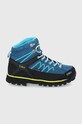 Topánky CMP MOON MID WMN TREKKING SHOE WP semišová koža modrá 31Q4796.M916