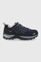 Topánky CMP RIGEL LOW WMN TREKKING SHOES WP semišová koža tmavomodrá 3Q13246.53UG